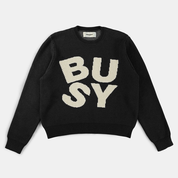 SORRYIMBUSY Knit Sweater - Picture 1 of 5